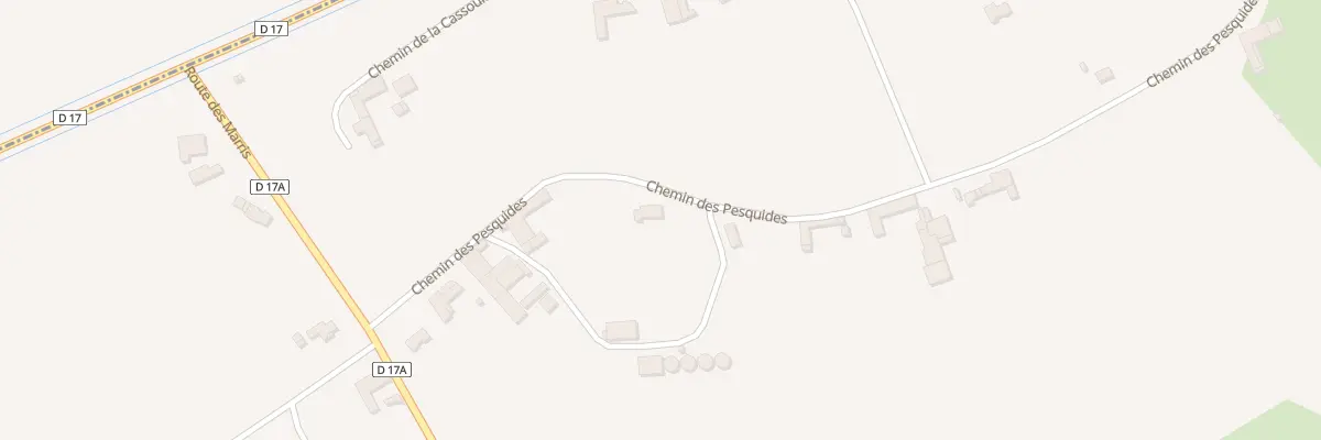 Plan du 270 Chem des Pesquides à Lécussan
