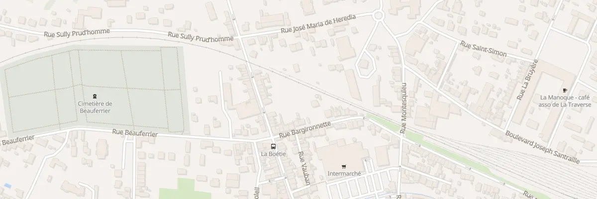 Plan du 20 Rue Bargironnette à Bergerac