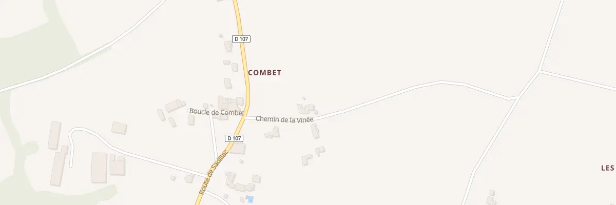 Plan du 204A Combet Est à Monbazillac
