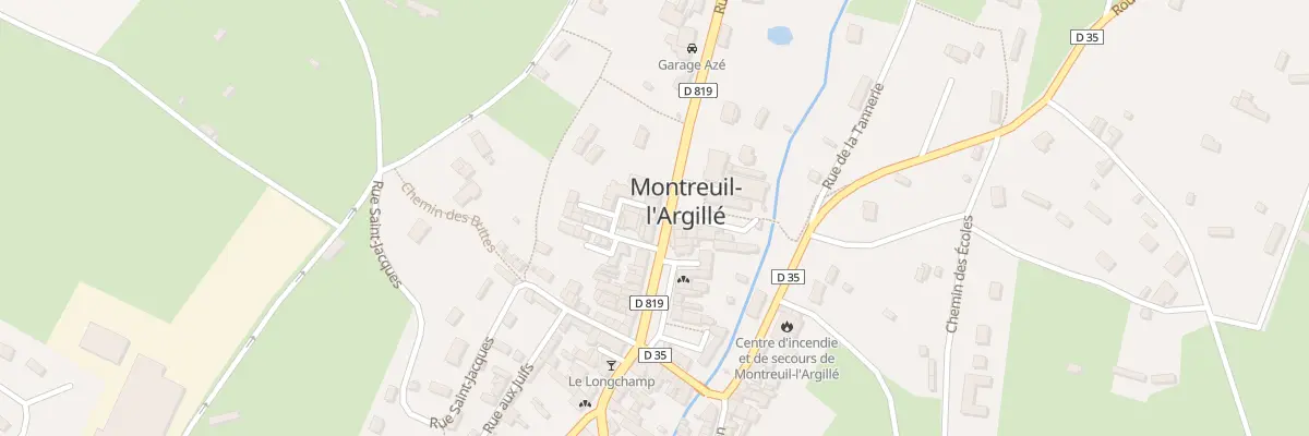 Plan du 10 Rue Grande à Montreuil-l’Argillé