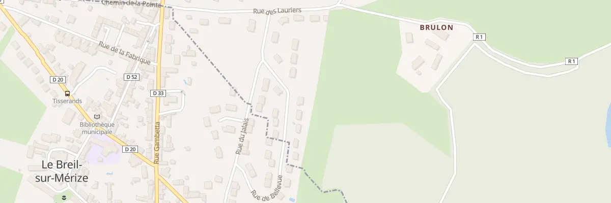 Plan du 20 Rue de Bellevue à Nuillé-le-Jalais