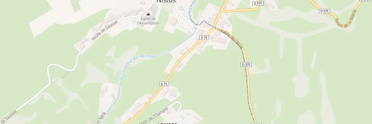 Plan du 9 Rte Vallee de Nistos à Nistos