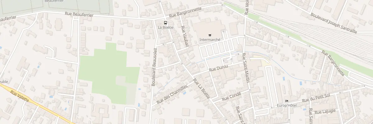 Plan du 73 Rue de la Boétie à Bergerac