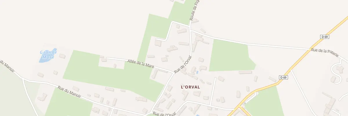 Plan du 19 Rue de l’Orval à Thiergeville