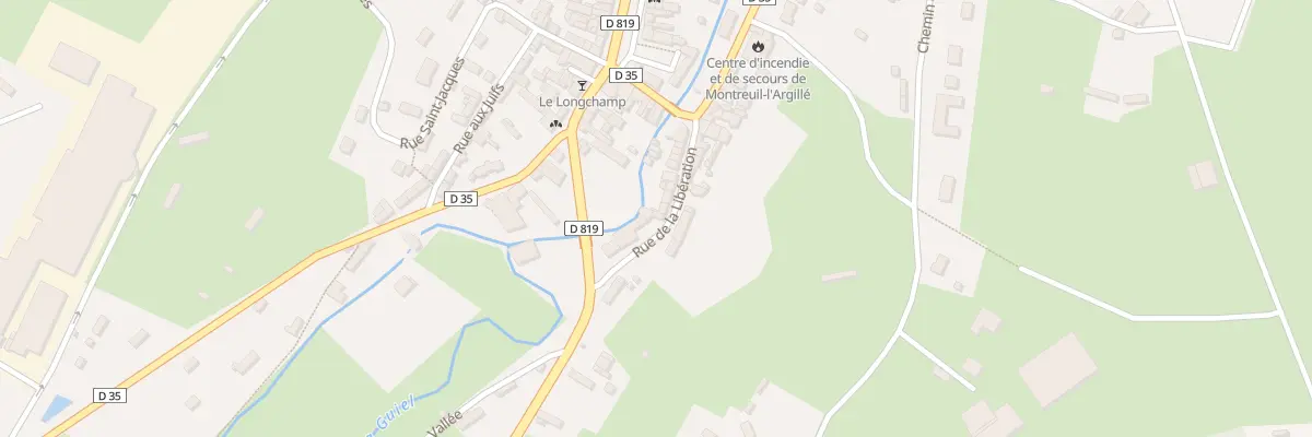 Plan du 16 Rue de la Liberation à Montreuil-l’Argillé