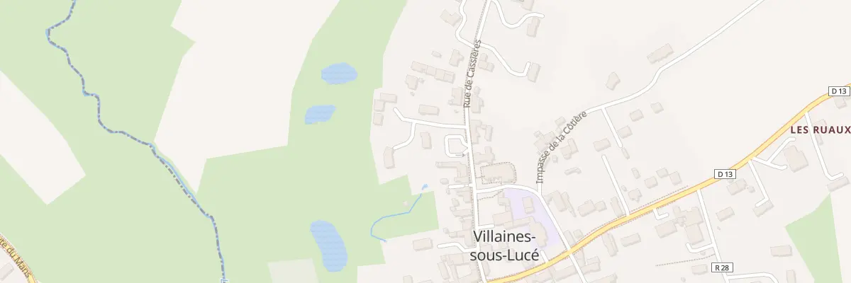 Plan du 1 Imp de Cassiere à Villaines-sous-Lucé