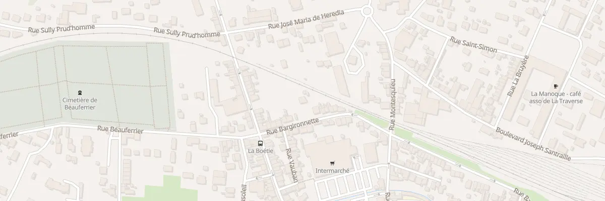Plan du 18 Rue Bargironnette à Bergerac