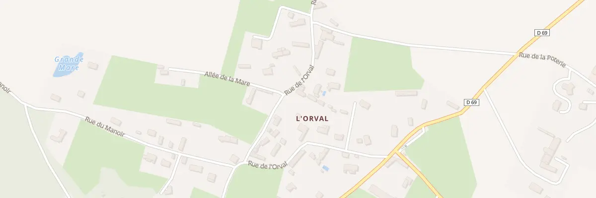 Plan du 20 Rue de l’Orval à Thiergeville