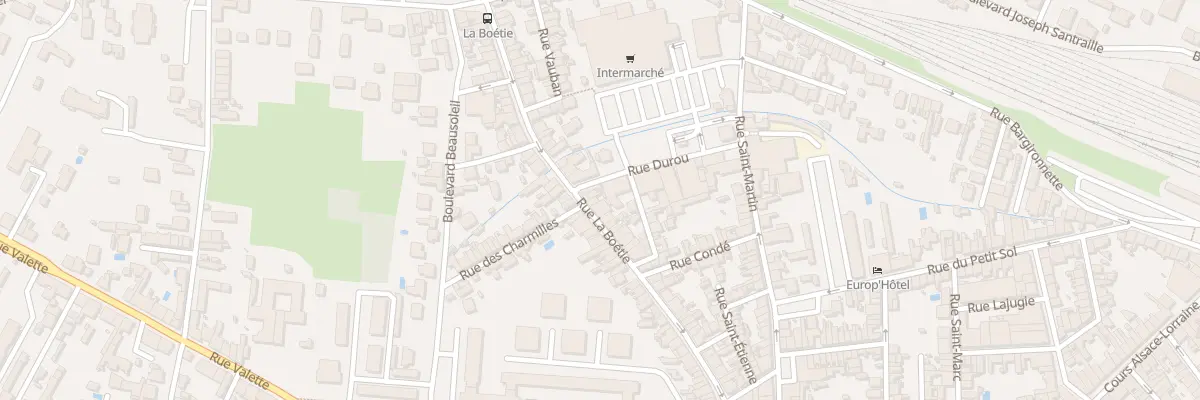 Plan du 59 Rue de la Boétie à Bergerac