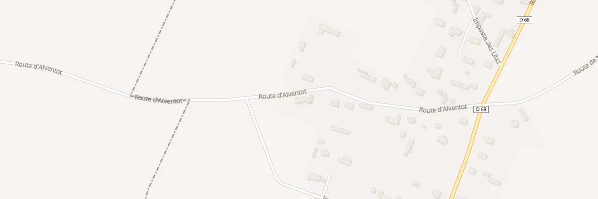 Plan du 283 Rte d’Alventot à Angerville-la-Martel