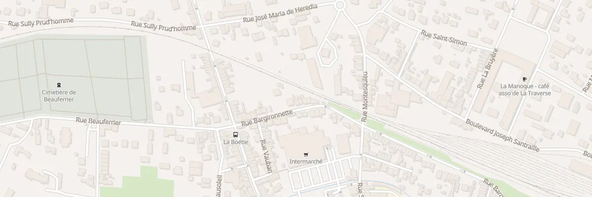 Plan du 14 Rue Bargironnette à Bergerac