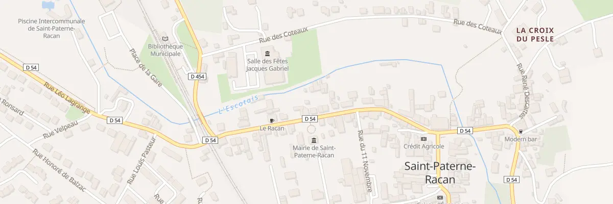 Plan du 33 Rue de la Gare à Saint-Paterne-Racan