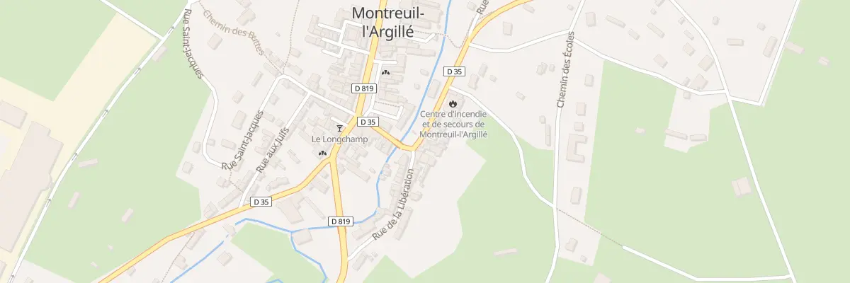 Plan du 6B Rte de Cernieres à Montreuil-l’Argillé