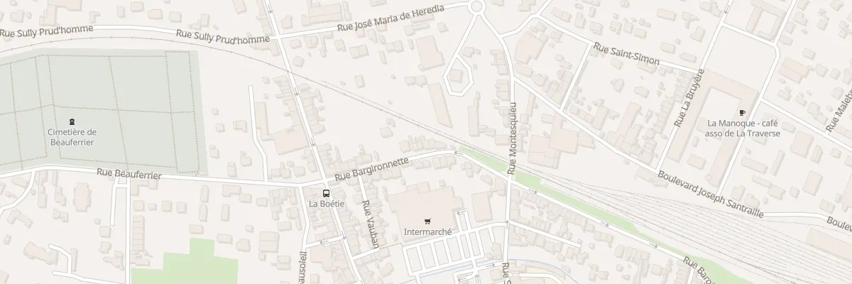 Plan du 10 Rue Bargironnette à Bergerac