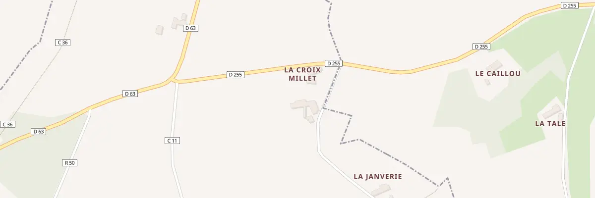 Plan du 2 La Croix Millet à Flée