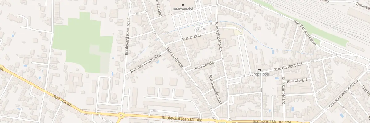 Plan du 45 Rue de la Boétie à Bergerac
