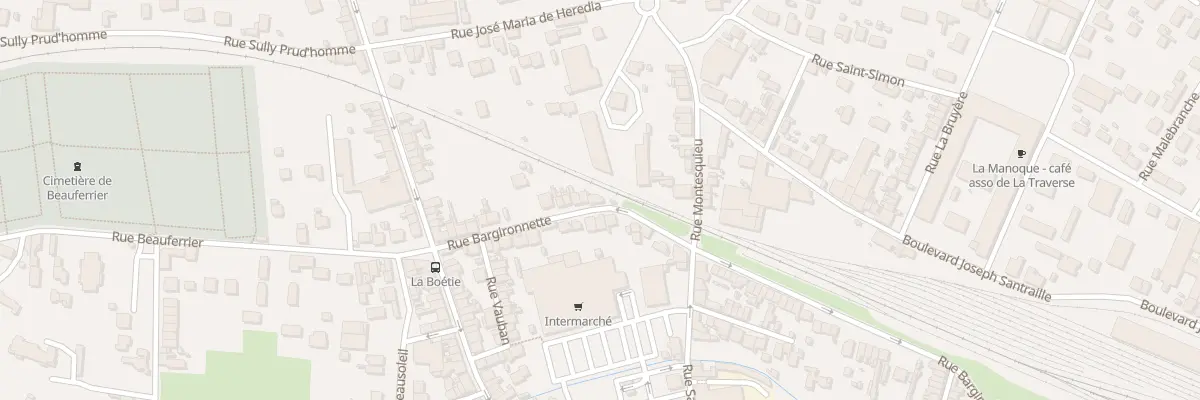 Plan du 6 Rue Bargironnette à Bergerac