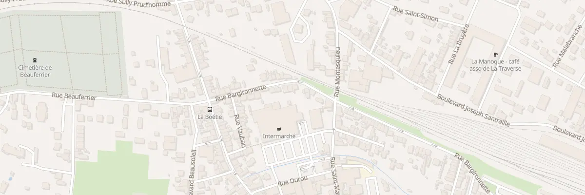 Plan du 97 Rue Bargironnette à Bergerac