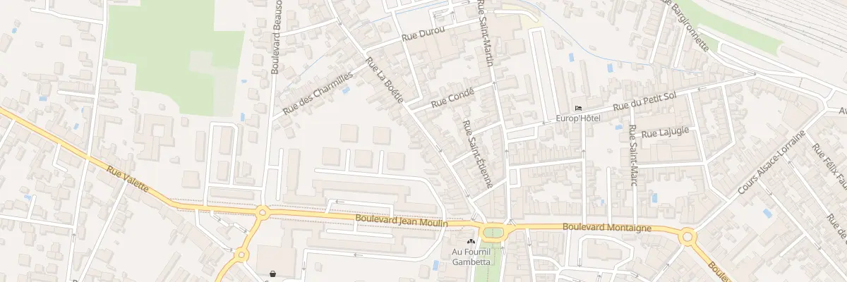 Plan du 34 Rue de la Boétie à Bergerac