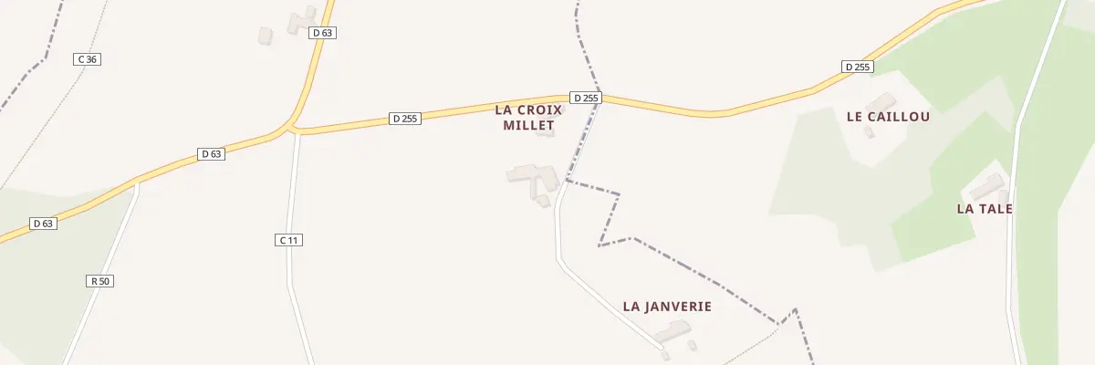 Plan du 4 La Croix Millet à Flée