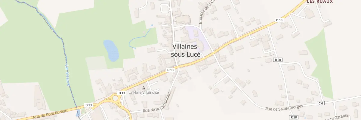 Plan du 23 Rue de Saint Calais à Villaines-sous-Lucé