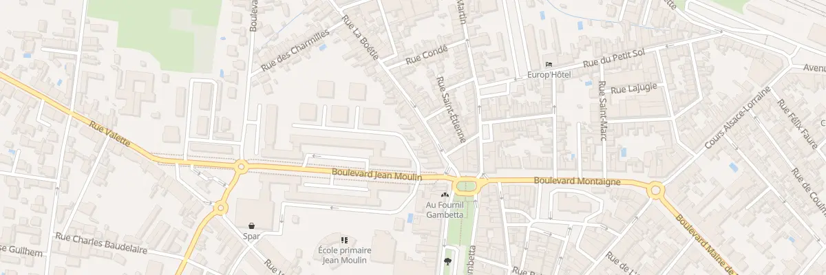 Plan du 18 Rue de la Boétie à Bergerac