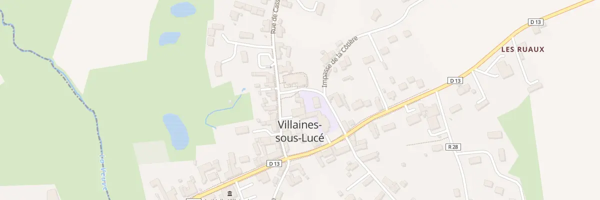 Plan du 6 Rue de Cassiere à Villaines-sous-Lucé