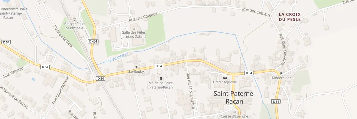 Plan du 23 Rue de la Gare à Saint-Paterne-Racan