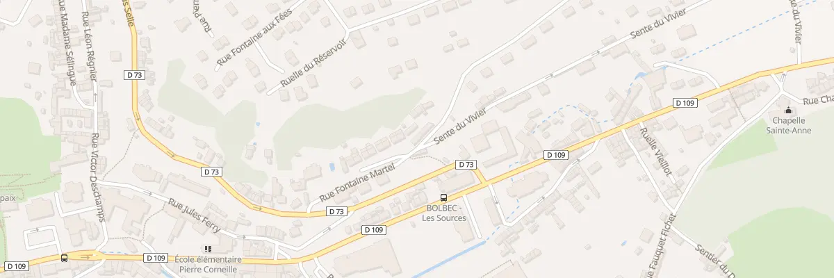 Plan du 13 Rue Fontaine Martel à Bolbec