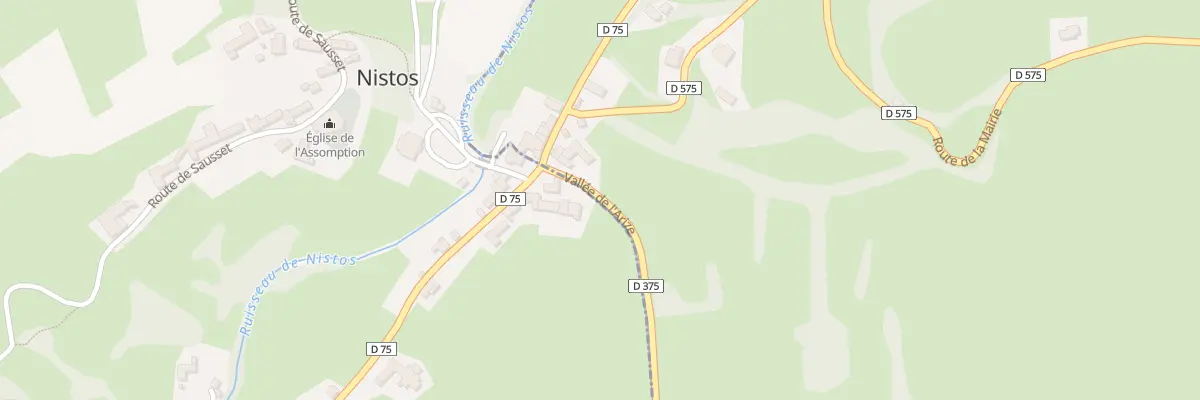 Plan du 1 Rte Vallee de l’Arize à Nistos
