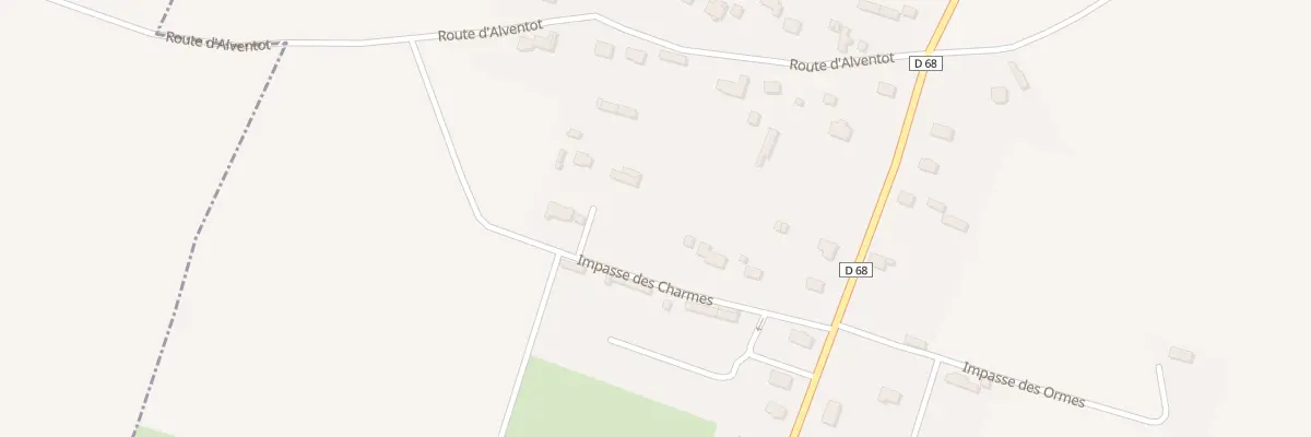 Plan du 267 Imp des Charmes à Angerville-la-Martel