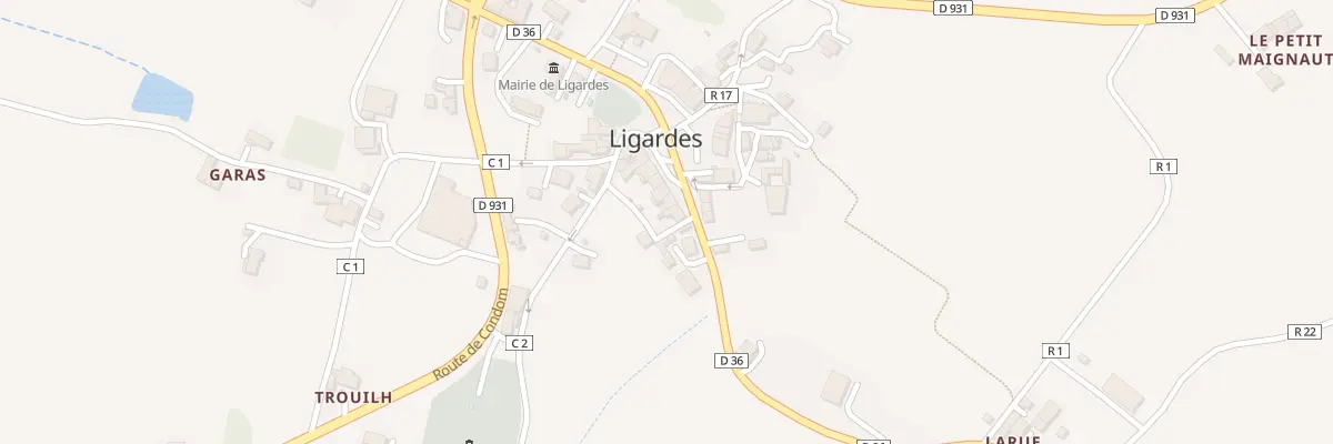 Plan du 5035 Pl du Général Laffargue à Ligardes