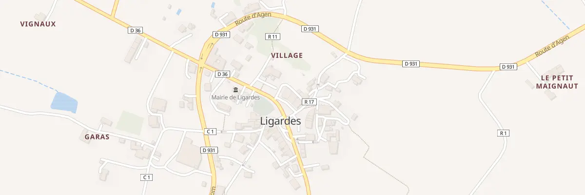 Plan du 5015 Pl du Général Laffargue à Ligardes