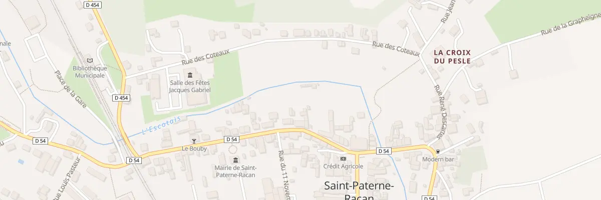 Plan du 13 Rue de la Gare à Saint-Paterne-Racan