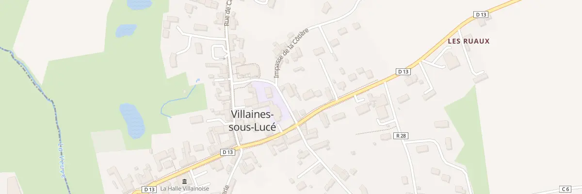 Plan du 2 Imp de la Cotiere à Villaines-sous-Lucé