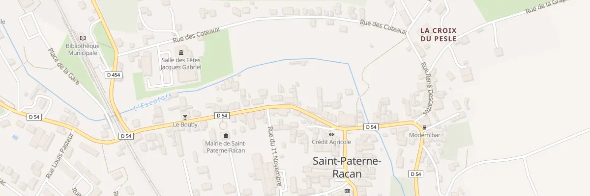 Plan du 11 Rue de la Gare à Saint-Paterne-Racan