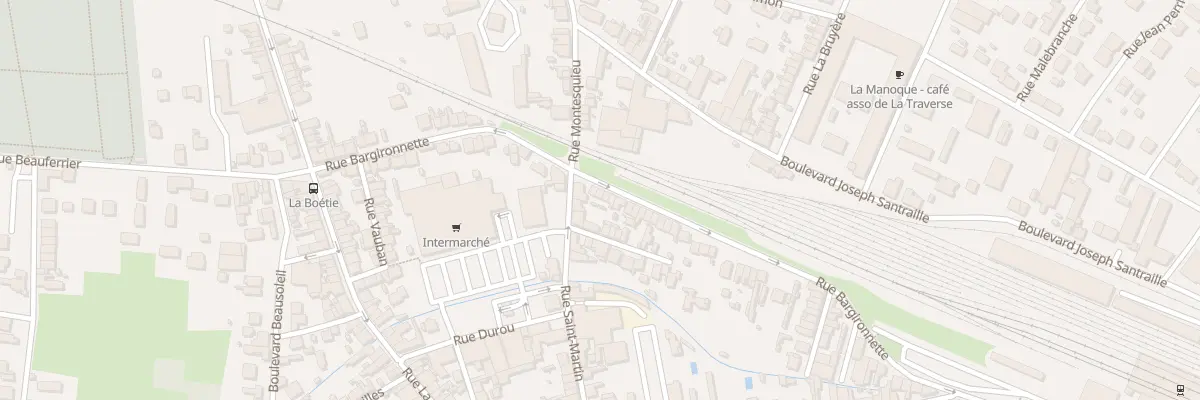 Plan du 83 Rue Bargironnette à Bergerac