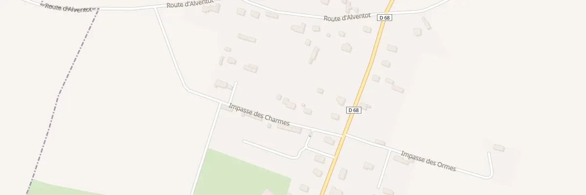 Plan du 268 Miquetot à Angerville-la-Martel
