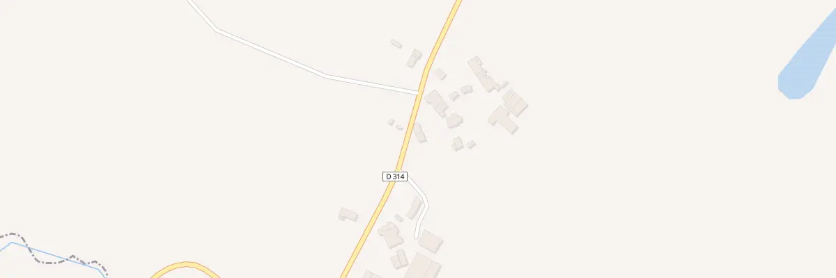 Plan du 5 Rte de Chatain à Pleuville