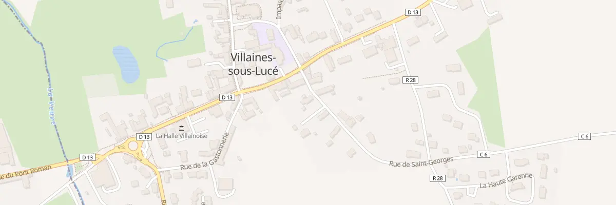 Plan du 4 Rue de Saint Georges à Villaines-sous-Lucé