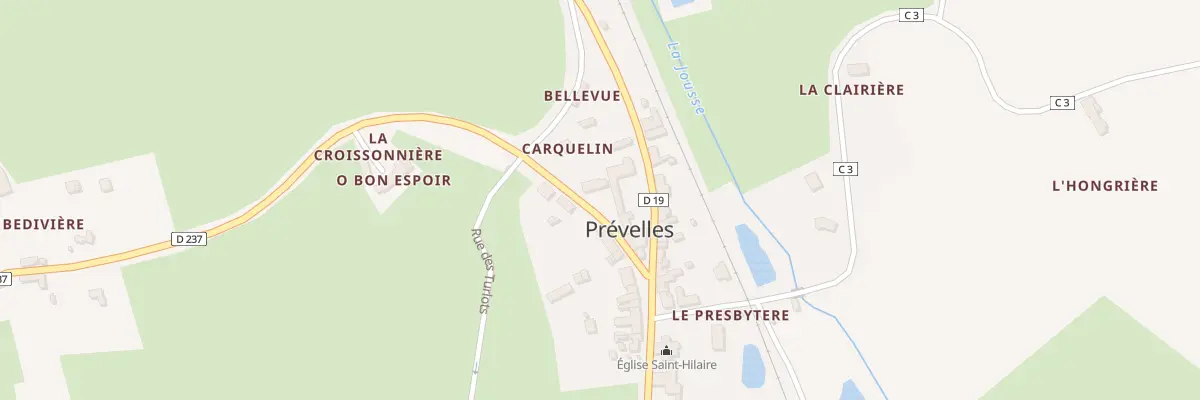 Plan du 2 Rue Ludovic Barbe à Prévelles