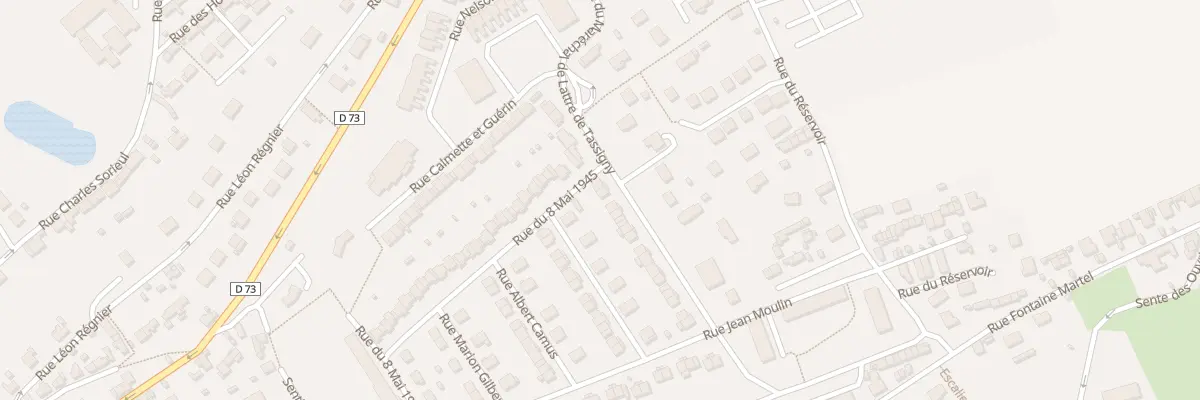 Plan du 25 Rue Mal de Lattre de Tassigny à Bolbec