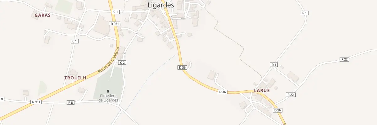 Plan du 73 Rte de Lectoure à Ligardes