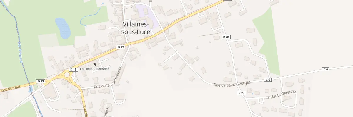 Plan du 6 Rue de Saint Georges à Villaines-sous-Lucé