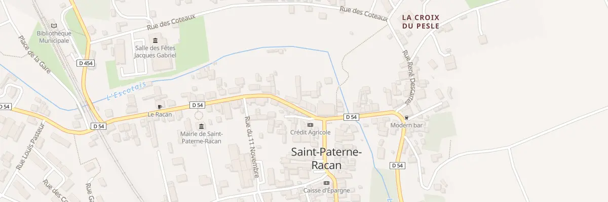 Plan du 5 Rue de la Gare à Saint-Paterne-Racan