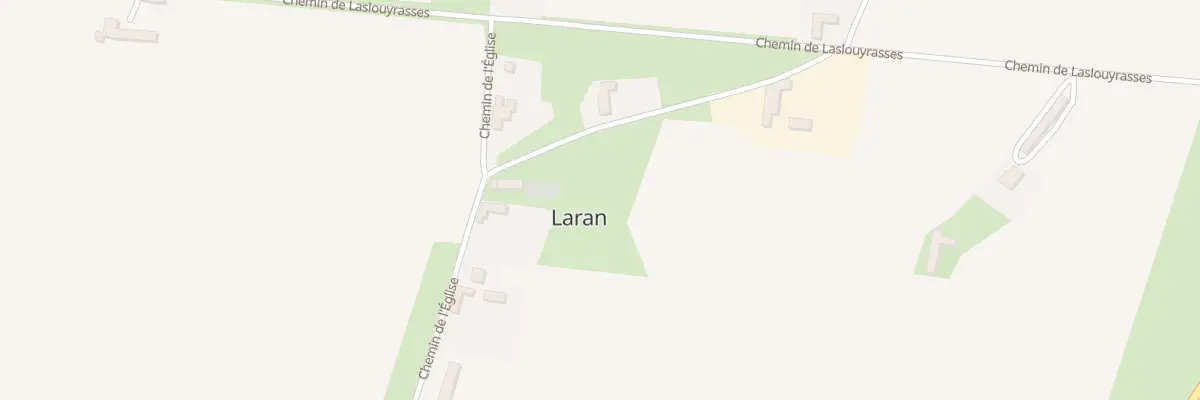 Plan du 5010 La Hount de Seze à Laran