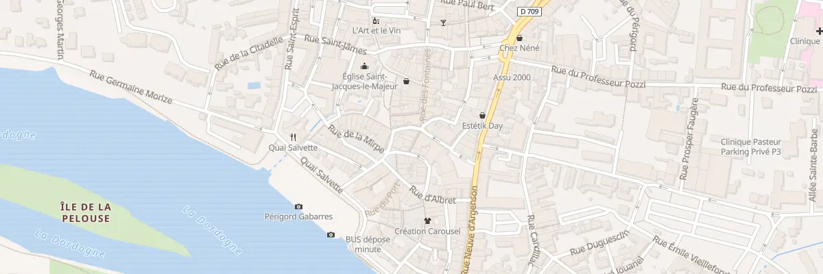 Plan du 8 Rue des Fontaines à Bergerac
