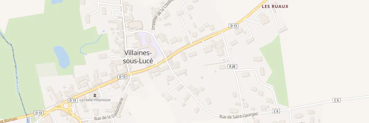 Plan du 18 Rue de Saint Calais à Villaines-sous-Lucé