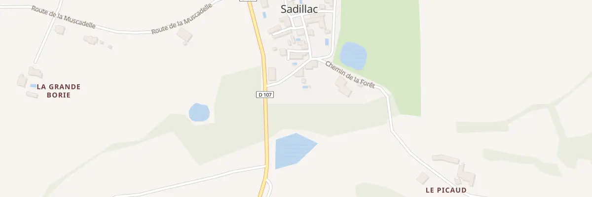 Plan du 32 Borie du Ruisseau à Sadillac
