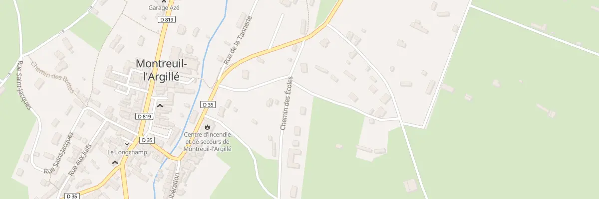 Plan du 1 Che de la Motte Feodale à Montreuil-l’Argillé